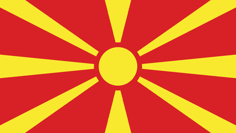Macedonia del Nord flag